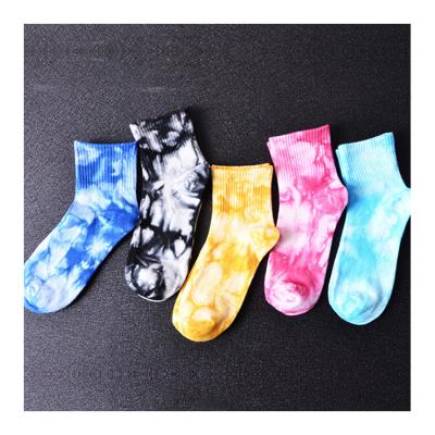 China Wholesale Sporty Adult Men's Unisex Women Knitted Socks Tie Dye Socks Custom Colored Printed Socks for sale