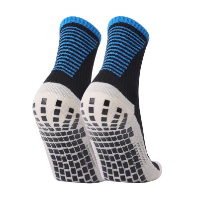 China Team Sports Antislip Grip Football Custom Sportswear Antibacterial Sportswear Knock Non Anti Slip Breathable Socks For Reuse for sale