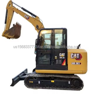 China 305.5E2 Gebruikte Caterpillar mini graafmachine 34,1 kW Originele klep Hydraulische Caterpillar Te koop