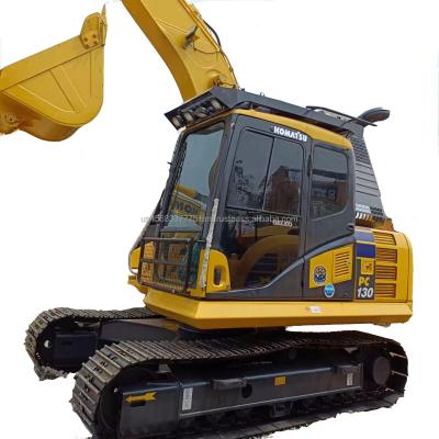 China Shanghai boa escavadeira usada Komatsu PC130 com 13000 KG de peso e 48 kW de potência à venda