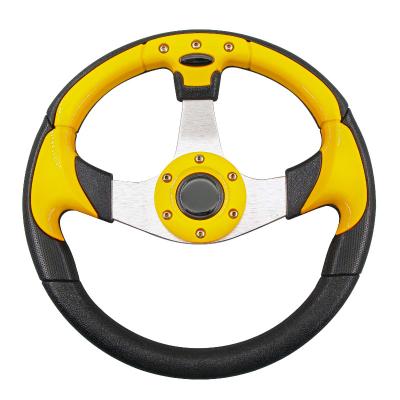 China Universal PVC Golf Cart Steering Wheel for EZGO Club Car and Yamaha Golf Cart for sale