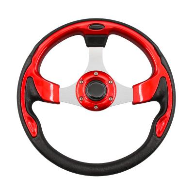 China Brief & Universal Single Color Golf Cart Steering Wheel or Adapter for Club Car DS & Previous, EZGO RXV & TXT & Yamaha for sale