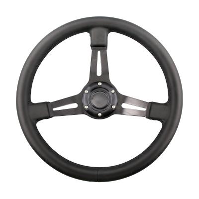 China Golf Cart Leather Steering Wheel or Adapter for Golf Cart Club Car DS and Previous Club Car EZGO Yamaha Golf Carts for sale