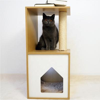 China Cooling creative R&D. Cat Villa Cat Climbing Post 2 in 1 for sale