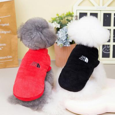 China Sustainable Wholesale Dog Clothes Winter Warm Apparel Fleece Sweater Luxury Dog Clothes For Teddy Puppy for sale