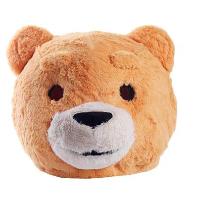 China B952 Halloween Cosplay Costume Plush Toy Teddy Bear Head Mask Plush Animal Toys for sale