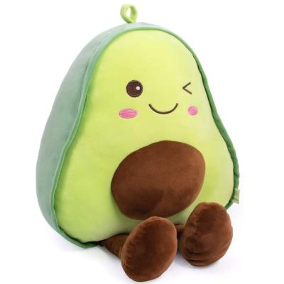 China G8 Folded Hugging Pillow Gifts for Kids Girl Friend Christmas Stuffed Avocado Soft Plush Toy Pillow for sale