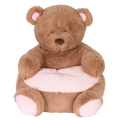 China Soft Plush Teddy Chair A139 Plush Brown Stuffed Kids Toy Plush Teddy Chair Corduroy Balance Teddy Bear Children Chair Pink for sale