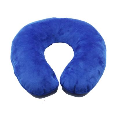 China B628 Airplane Anti-pilling Inflatable Pillow U Shape Pillow Cushion Neck Support Microbead Pillow for sale