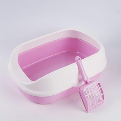 China Sustainable Home Multifunctional Design Cat Toilet Anti External Splashing Cat Litter Basin for sale