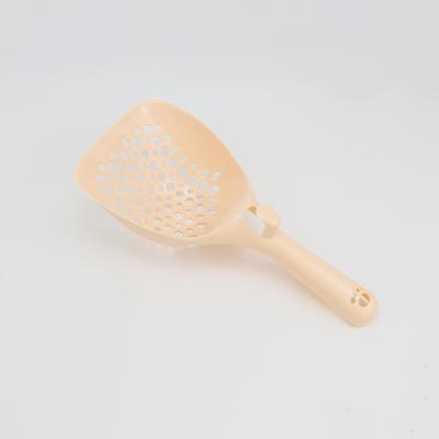 China Sustainable Wholesale Cat Litter Scoop Shovel Skin Tone Cleaning The Toilet Plastic Pet Litter Shovel Cat for sale