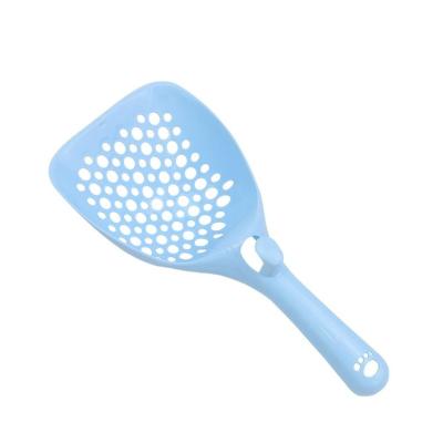 China Sustainable Multifunctional Design Cat Litter Scoop Grey Convenient Cat Plastic Sand Shovel for sale