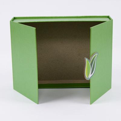 China Recyclable Fast Resistant Hard Cardboard Two Double Door Box Luxury Magnetic Custom Printed Green Soap Boxes Packaging for sale