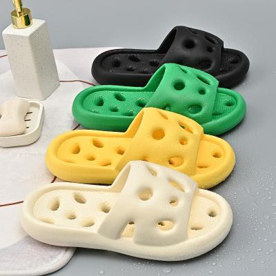 China Cushioning New Arrival Bathroom Shower Shoes Non Slip Quick-Drying Slippers Beach Pool Slides Sandals With Drain Holes for sale