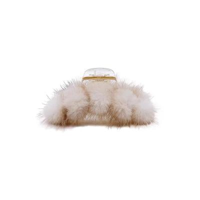 China Autumn And Winter Mink Hair Clip Fur Ball Hair Clip Mink Horse Headwear Sexy Net Red Korean Clip for sale