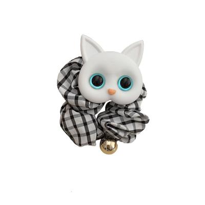 China Fashion NEW CAT CARTOON HAIR STRING NETWORK PERSONALITY SAUSAGE RING head rope beautiful female hair band accessories for sale