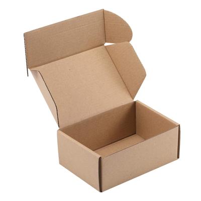 China Stock Gift Shipping Packaging White Brown Carton Mailer Box Cardboard Kraft Paper Corrugated Boxes for sale