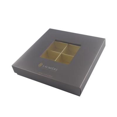 China Truffle Chocolate Packaging Boxes Glossy Lamination Assorted Gift Box for sale