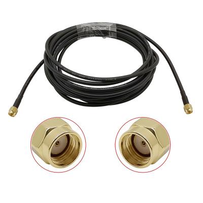 China High quality radios low loss 50 ohm SMA male to female RP SMA connector rohs RG58 U rf pigtail coaxial cable for sale