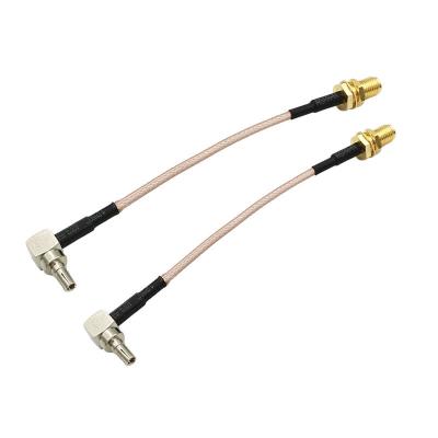 China Convert and Extend RG174 Female 15cm Radio Frequency Cable Interface Connector SMA Coaxial Extension to CRC9 for sale