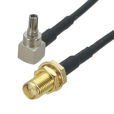 China Router/Booster Customization CRC9 Male 90 Degree Right Angle Elbow To SMA RG174 RF Coaxial Cable for sale