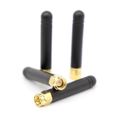 China Wifi router signal booster SMA male straight small 50mm external stubby omni 2.4GHz wireless wifi antenna for sale