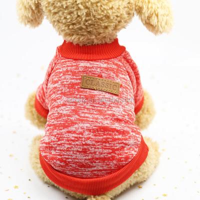 China Stocked Pet Knit Jumper Cat Sweater and Custom Dog Clothes Quality Pet Sweater Coats Pet Knitwear Clothes for sale