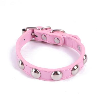 China 6 Color Adjustable Dog Collar DETACHED Pet Collar Durable Pet Leather Accessories for Medium and Small Pets for sale