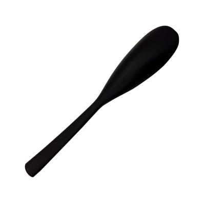 China Home.Restaurant.Bar.Hotel.Wedding Eco-Friendly Black Plastic Cutlery Serving Disposable Biodegradable Utensils Plastic Compostable Spoon Cutlery for sale