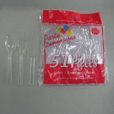 China Home.Restaurant.Bar.Hotel.Wedding Food Grade Disposable Plastic Spoon And Fork Set For Party for sale