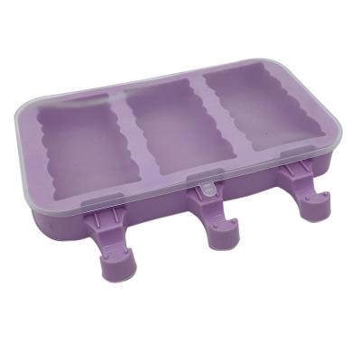 China New Style Ice Cream Mold Silicone Chocolate Popsicle Mold Viable Ice Trays for sale