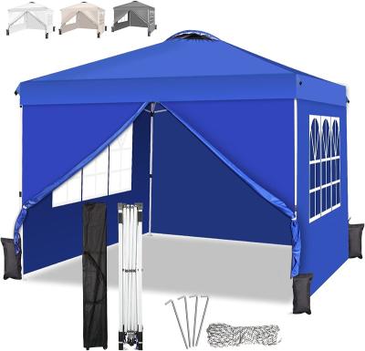 China Anti-UV pop up awning tent with sidewalls for sale