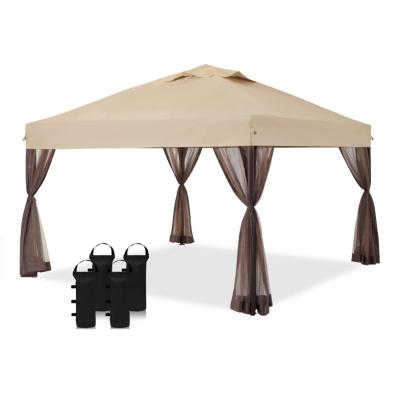 China Outdoor Event 10x10 Pop Up Canopy Outside Canopy With 4 Removable Netting With Door for sale