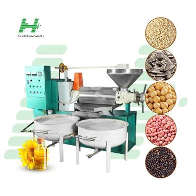 China High Oil Yield Efficiency 6YL-150 complete oil press machine plant line shea nut oil extraction machine for sale