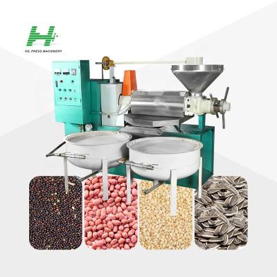 China High Oil Yield Efficiency soybean peanut making machine oil press edible oil processing plant sunflower oil processing for sale