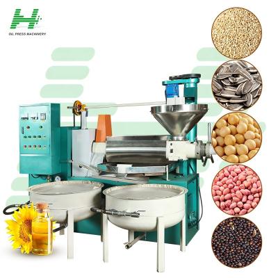 China High Oil Yield Efficiency 6YL-160 seed oil press mill machinery oil press machine sesame moringa oil extraction machine for sale