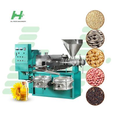 China High Oil Yield Efficiency 6YL-125 shea nut oil extraction machine cold press oil machine canola oil press machine for sale