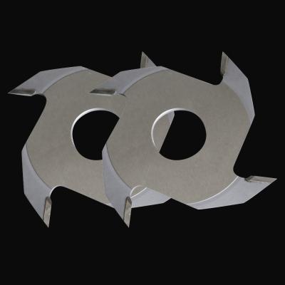 China Common solid wood or strips tungsten carbide etc. KINCNC 160*70*9.0*4T-12mm slanted finger joint cutter for sale