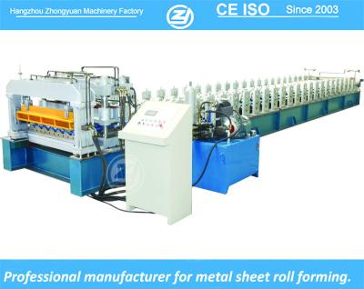 China High Speed Metal Step Tile Roofing Machine with ISO Quality System , Automatic Roll Former Machine for sale