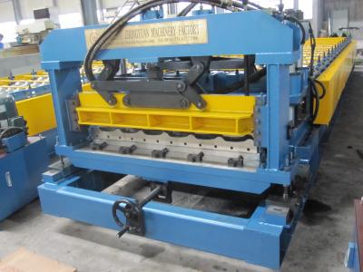 China 1250mm width Monterrey Metal Tile Roll Forming Machine Electric Controlling System for sale