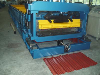 China 380V Tile Roll Forming Machine 1200mm Width Step with Hydraulic Station for sale