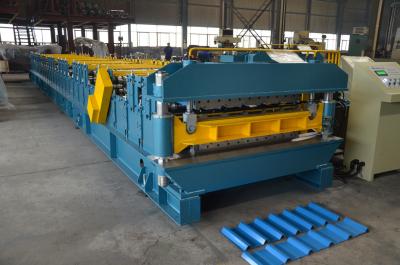 China Nigeria Double Layer Roof Panel Roll Forming Machine 7.5kw 20m / min for sale