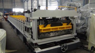 China Mitsubishi PLC Metrocopo Roof Tile Roll Forming Machine With Two Year Guarantee for sale