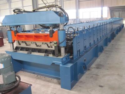 China High Precision Metal Deck Roll Forming Machine / Steel Deck Roofing Machine for sale