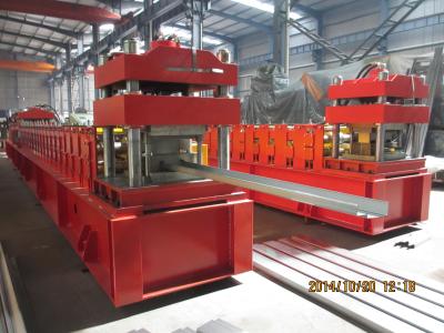 China Door Frame Metal Roll Forming Machine With Automatic Punching 3 - 5 m / min for sale