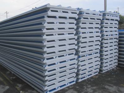 China Heat Insulation Roof Sandwich Panel / EPS Sandwich Panel 10 - 18kg / ㎡ for sale