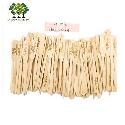 China Disposable Wooden Coffee Stirrer With Logo for sale