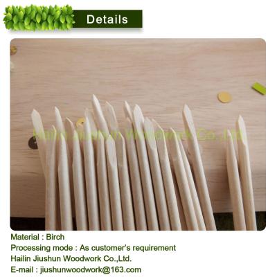 China Durable Hot Nail Art Orange Wood Salt Stick for sale