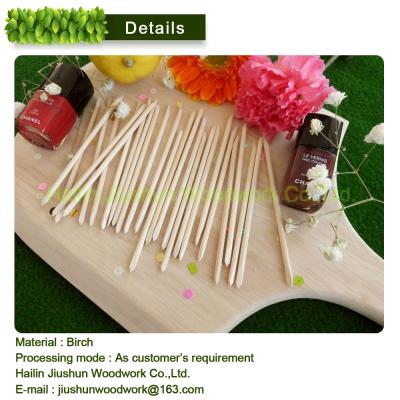 China Durable Nail Art Orange Wood Stick/Cuticle Pusher Wooden Stick for sale