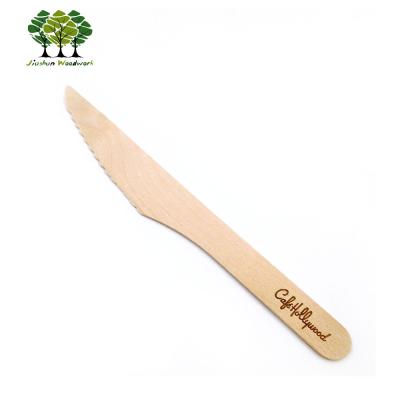 China Customized Logo Disposable Disposable Wooden Cutlery Set / Fork / Spoon for sale